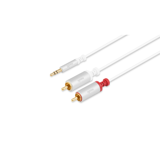 фото Аудио кабель moshi 3.5 mm to rca стерео - 6 футов (1.8м). цвет : белый