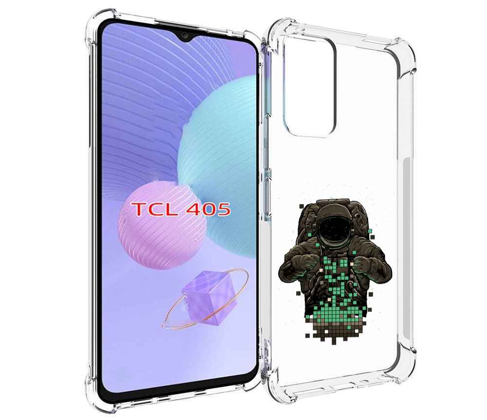 

Чехол MyPads космонавт с пикселями для TCL 405, Tocco