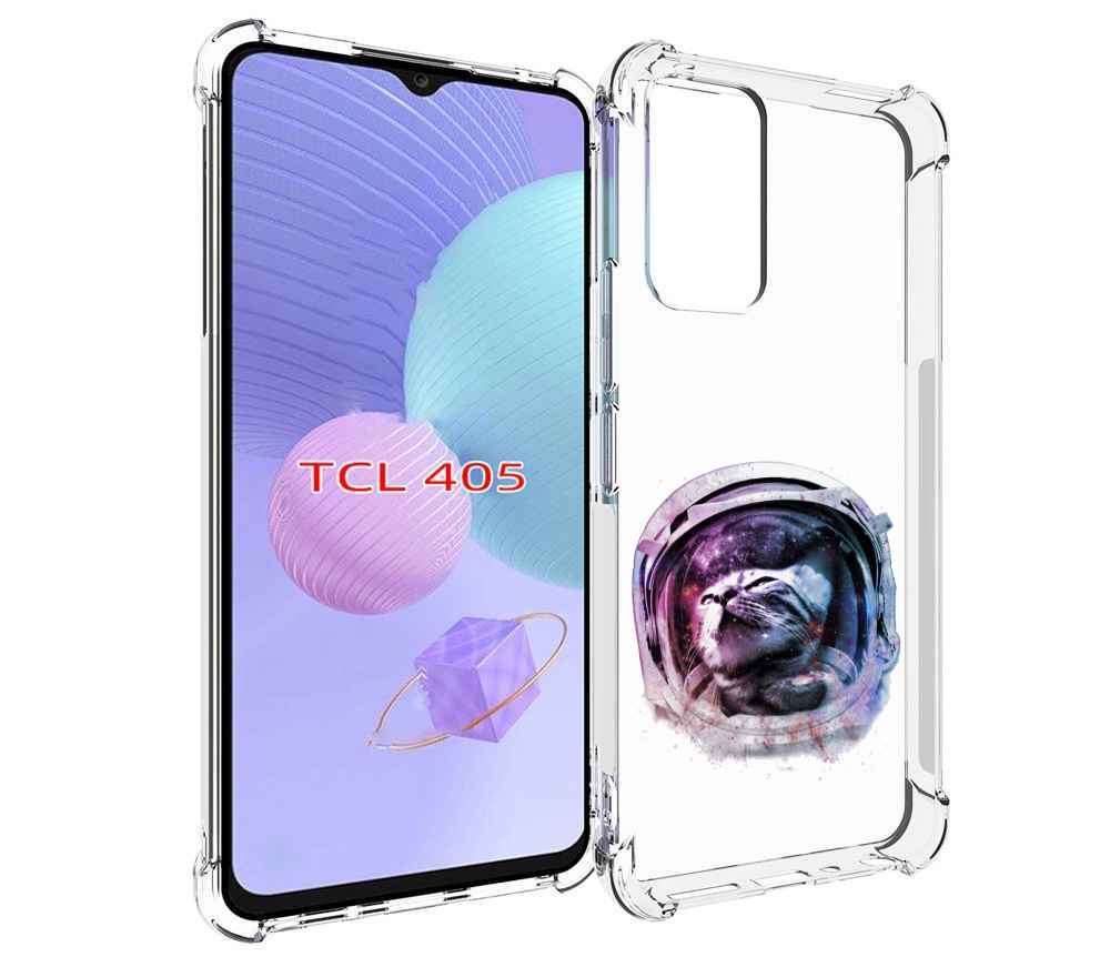 

Чехол MyPads кот в шлеме для TCL 405, Tocco