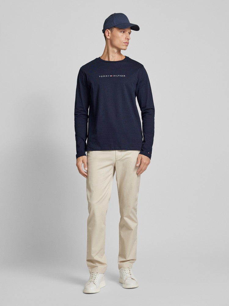 

Лонгслив мужской Tommy Hilfiger UM0UM03345 синий XL, UM0UM03345