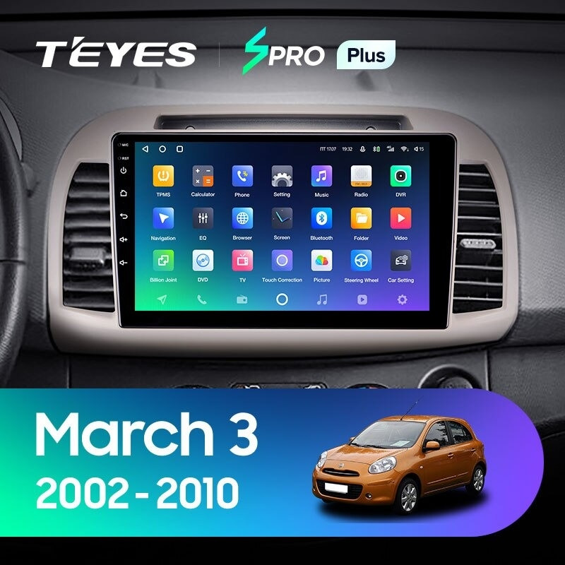 Автомобильная магнитола Teyes SPRO Plus 6128 Nissan March 3 K12 2002-2010 3720000₽