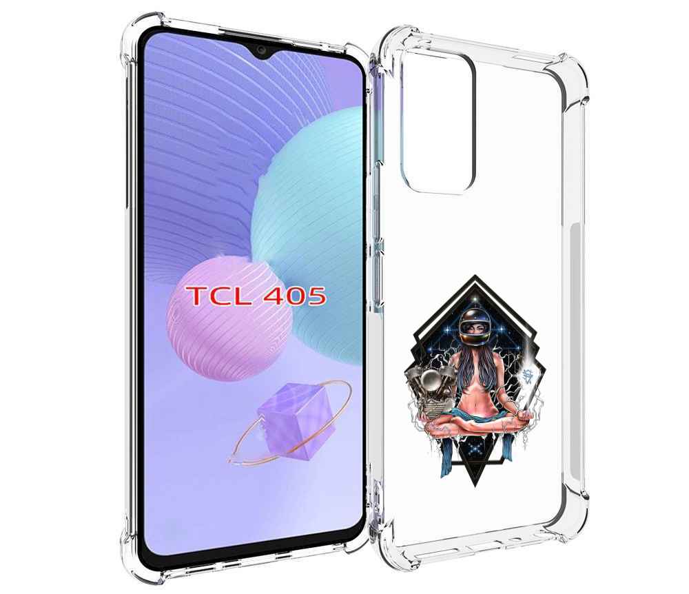 

Чехол MyPads красивая девушка в шлеме для TCL 405, Tocco