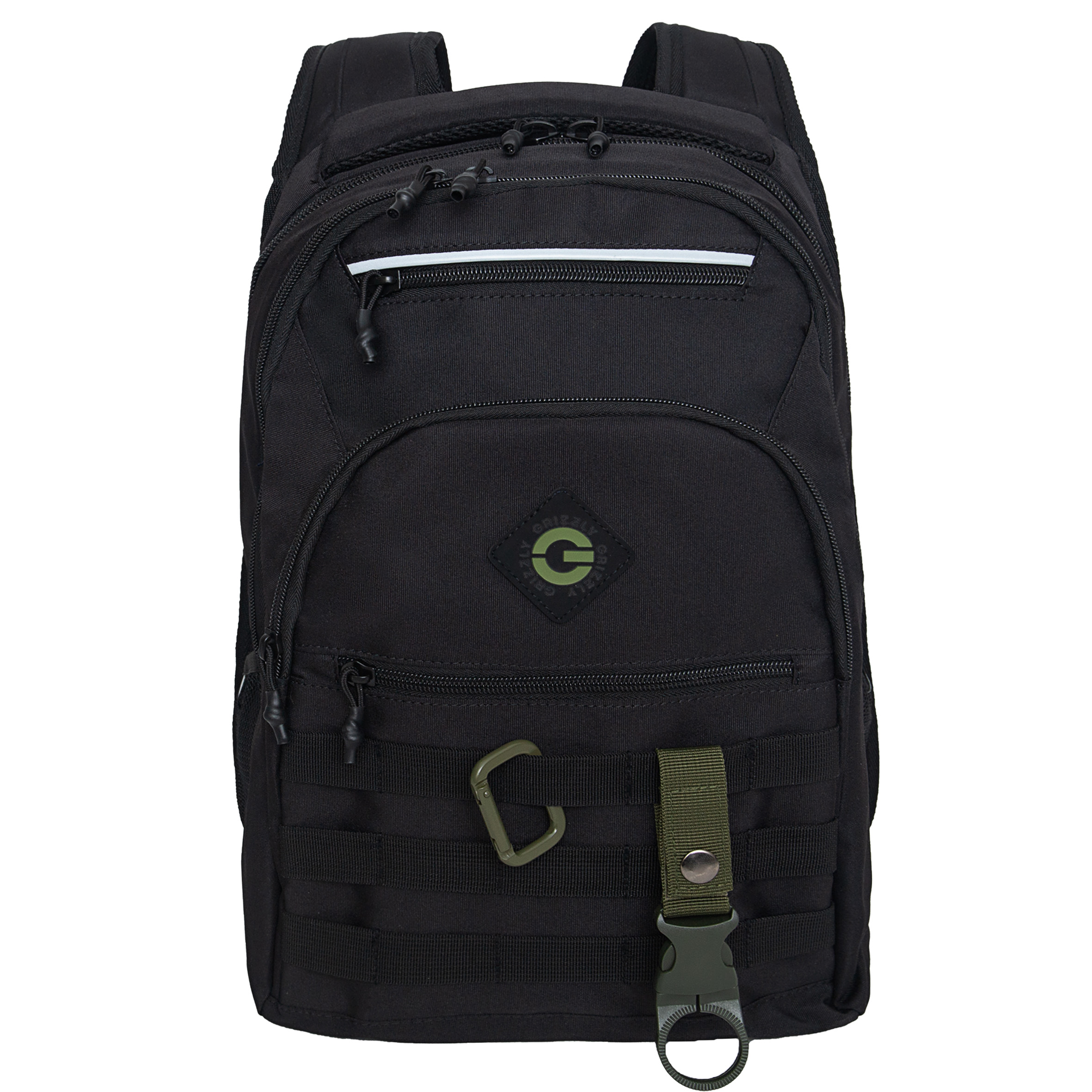 Рюкзак GRIZZLY для школьников и студентов RU-431-3/2 черный, хаки