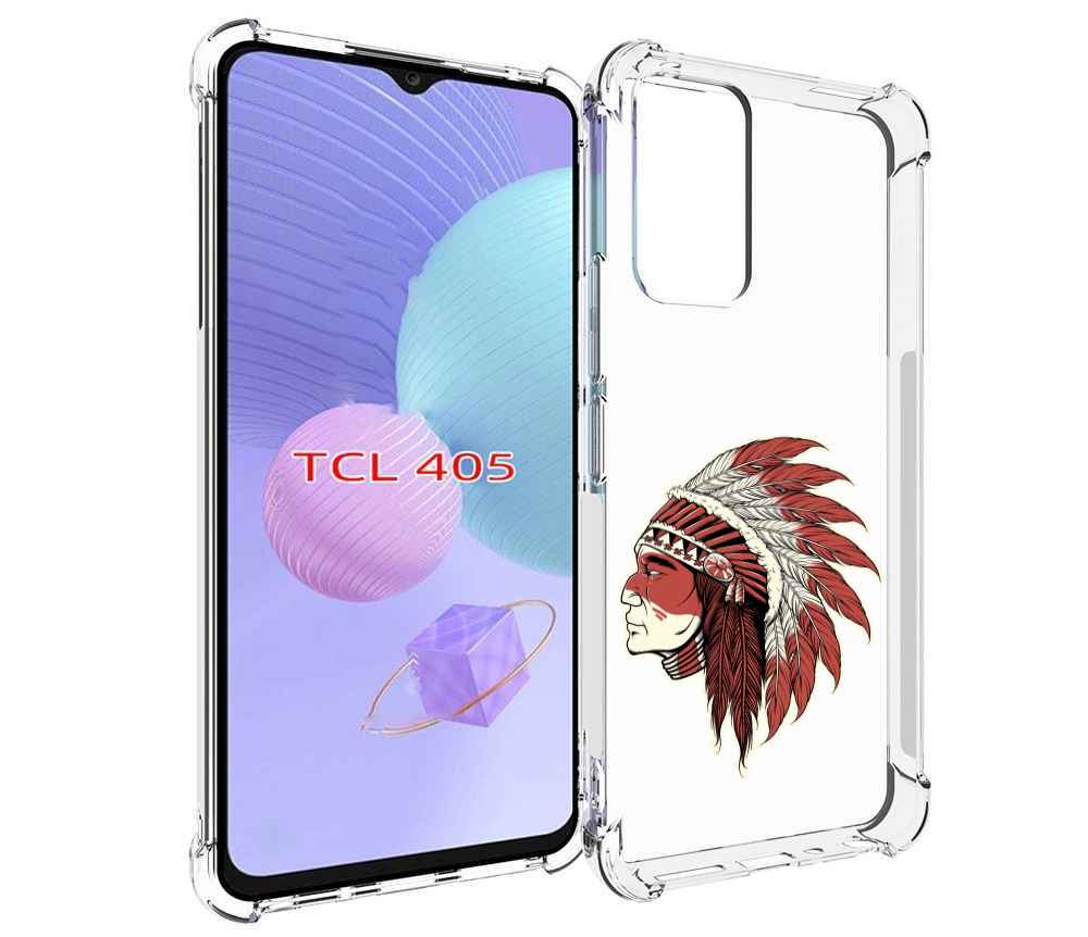 

Чехол MyPads красный индеец для TCL 405, Tocco