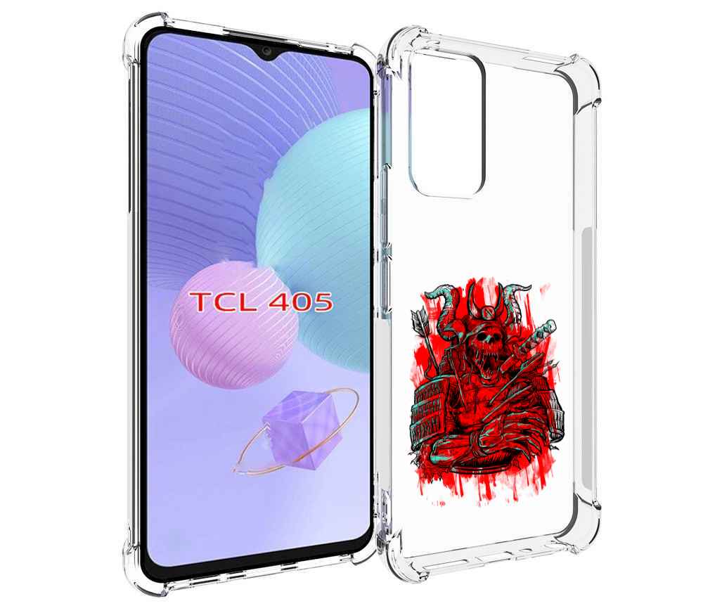 

Чехол MyPads красный скелет воин для TCL 405, Tocco