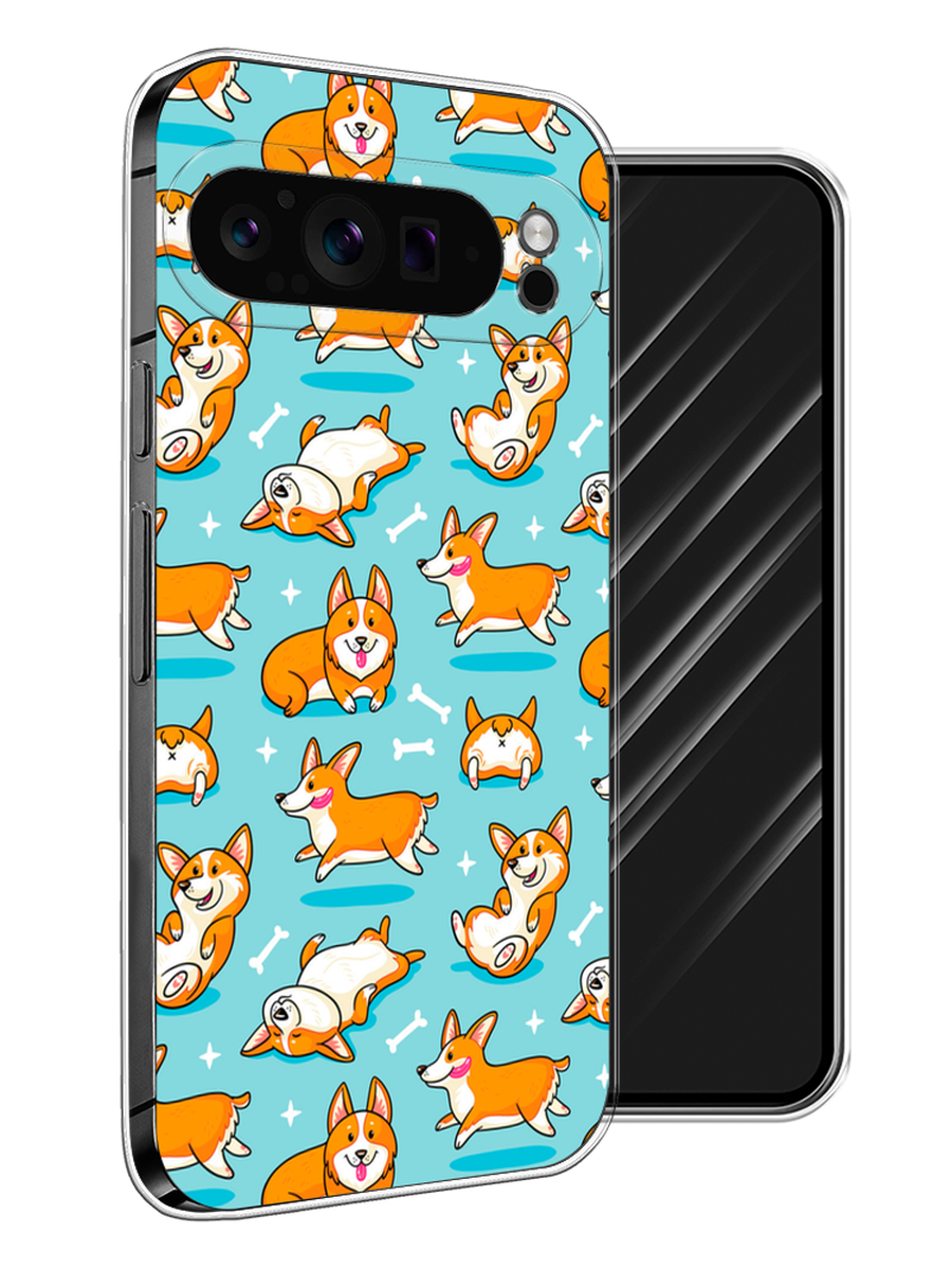 

Чехол Awog на Google Pixel 9 Pro "Веселые корги", Коричневый, 272050-1