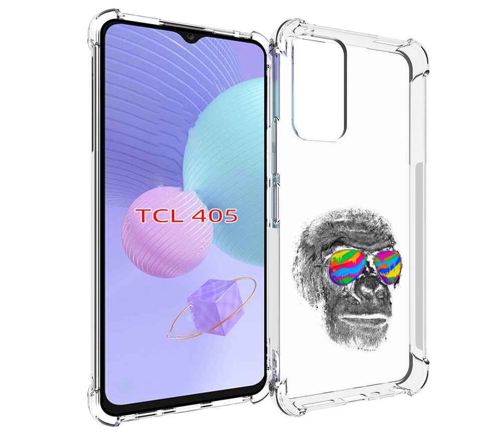 

Чехол MyPads крутая обезьяна в очках для TCL 405, Tocco