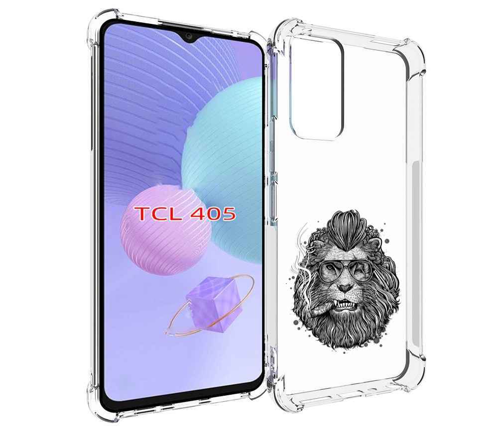 

Чехол MyPads курящий лев для TCL 405, Tocco