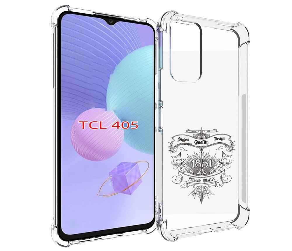 

Чехол MyPads логотип 1851 год для TCL 405, Tocco