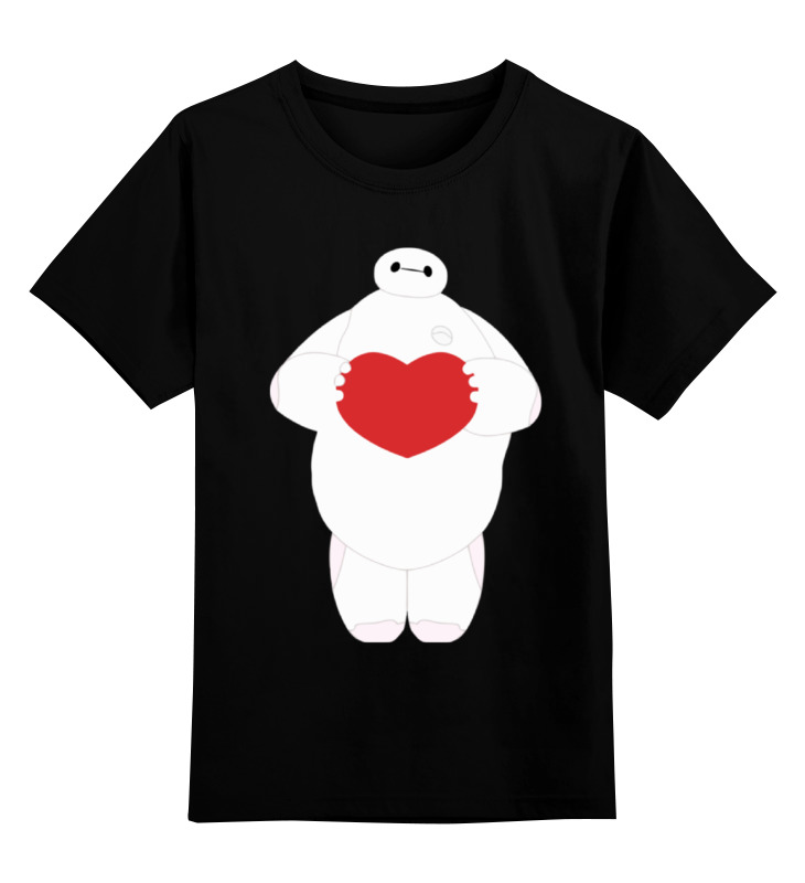 

Футболка детская Printio Baymax (город героев) цв. черный р. 104, Baymax (город героев)