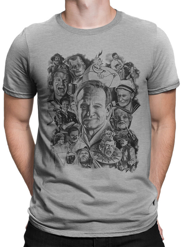 

Футболка мужская DreamShirts Studio Робин Уильямс 320-robin-2 серая XS, Серый, Робин Уильямс 320-robin-2