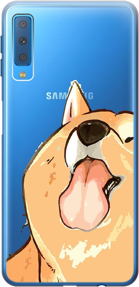 

Чехол на Samsung Galaxy A7 (2018) с принтом "Shiba" прозрачный, Прозрачный;бежевый, 5396