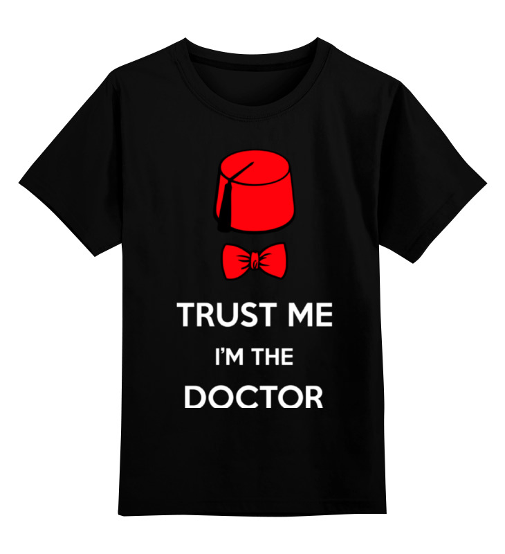 

Футболка детская Printio Верь мне, я доктор! цв. черный р. 140, Верь мне, я доктор!