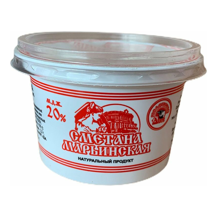 

Сметана Молочный дом Марьинская 20% 180 г