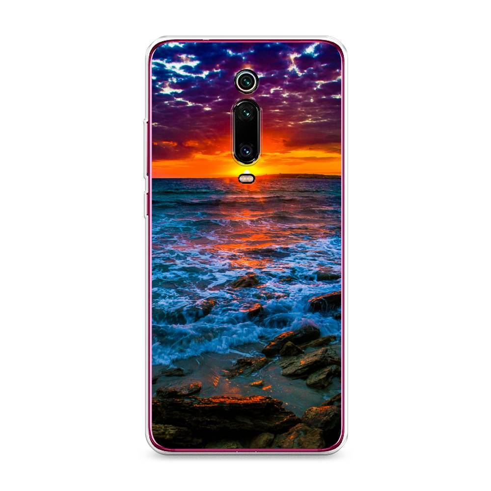 

Чехол на Xiaomi Redmi K20/K20 Pro/Xiaomi Mi 9T/9T Pro "Закат 1", Оранжевый;синий, 35550-2