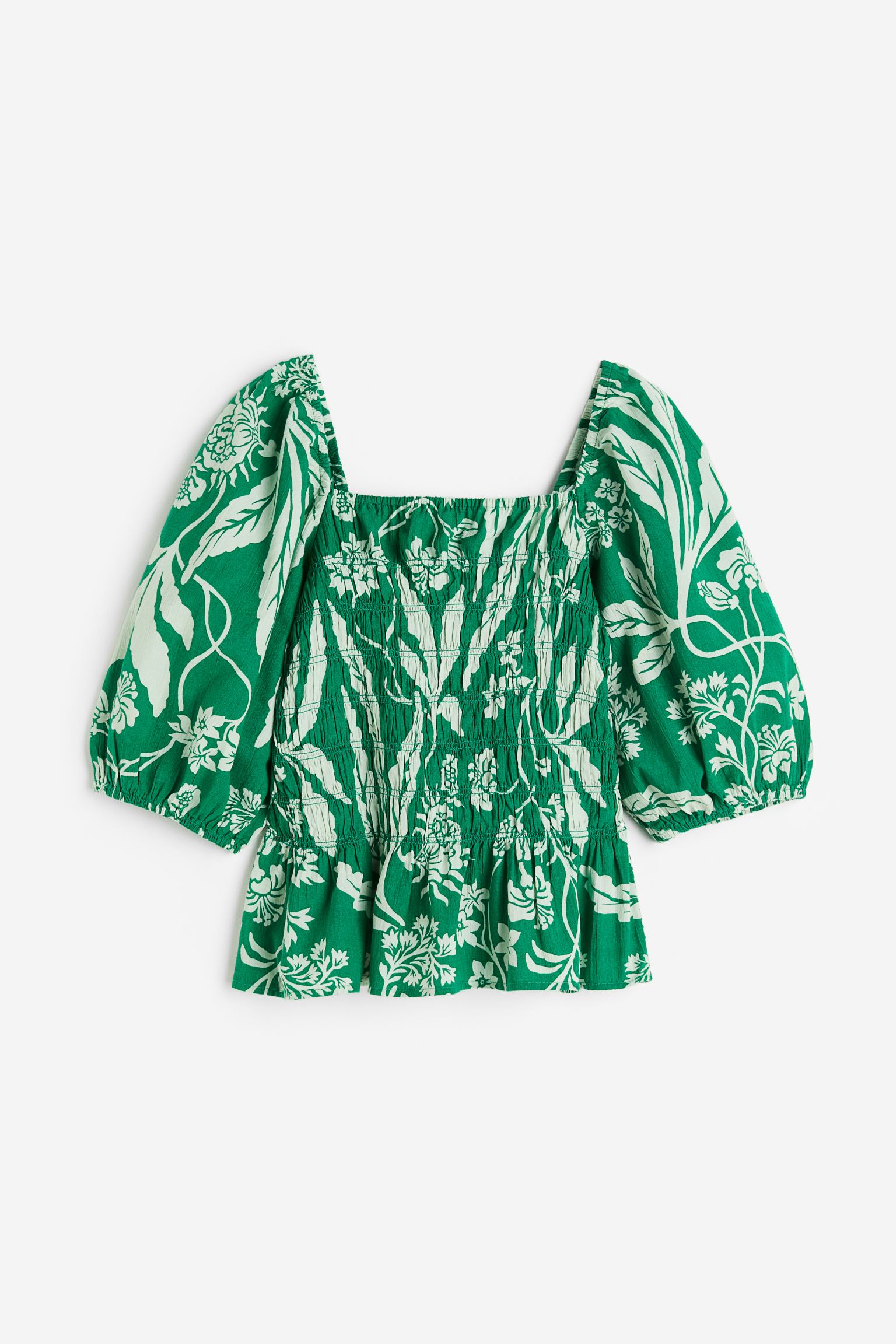 Блуза женская H&M 1137510001 зеленая S (доставка из-за рубежа)