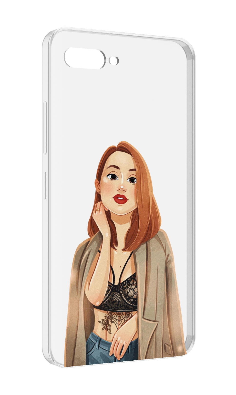 

Чехол MyPads девушка-в-кружевном-2 для ITEL A25 / ITEL A25 Pro / ITEL A35, Прозрачный, Tocco