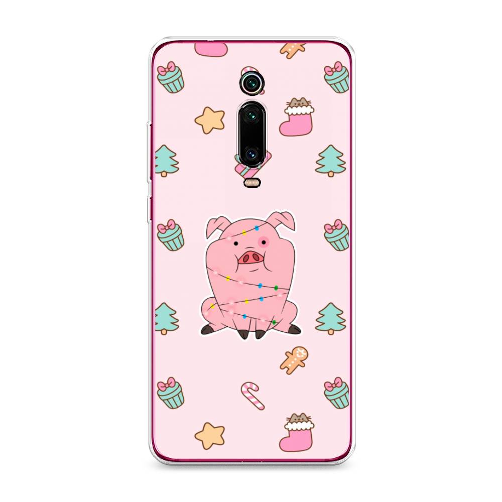

Чехол на Xiaomi Redmi K20/K20 Pro/Xiaomi Mi 9T/9T Pro "Розовая свинка", Розовый;зеленый, 35550-5