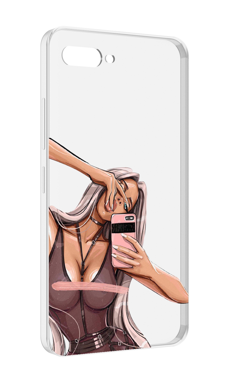 

Чехол MyPads девушка-в-прозрачной-одежде для ITEL A25 / ITEL A25 Pro / ITEL A35, Прозрачный, Tocco