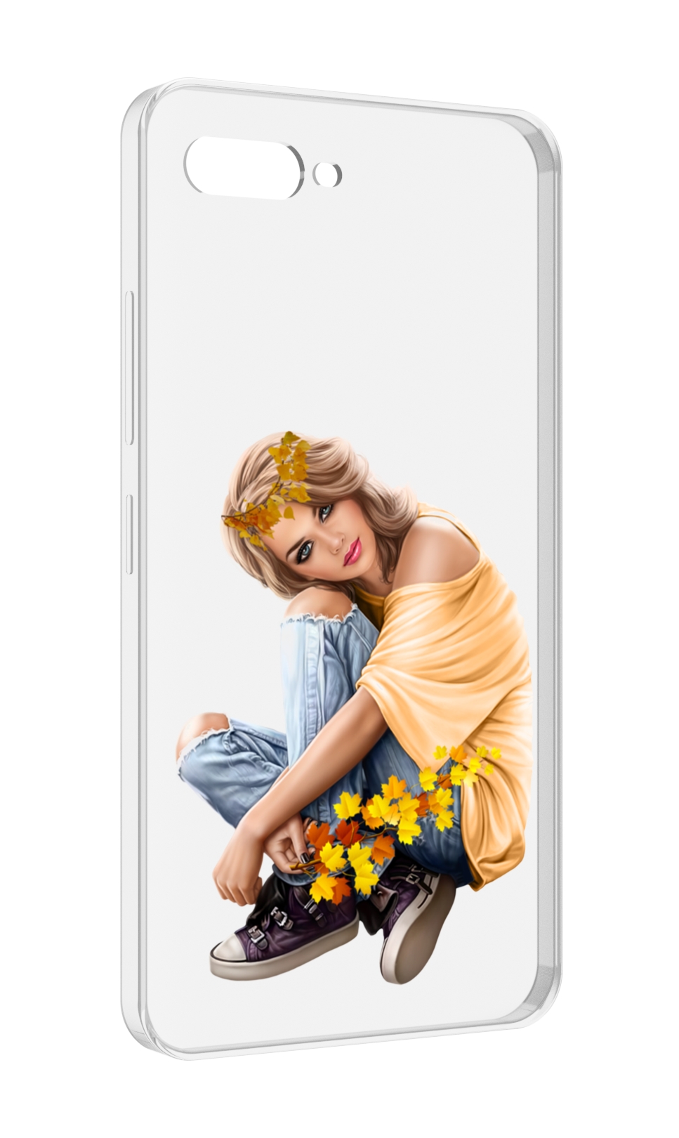 

Чехол MyPads девушка-в-цветочками женский для ITEL A25 / ITEL A25 Pro / ITEL A35, Прозрачный, Tocco