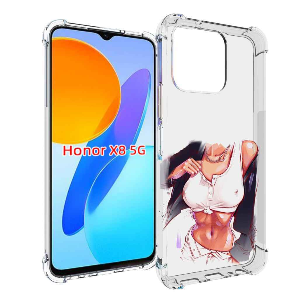 

Чехол MyPads красивая-стройная-модель для Honor X8 5G, Прозрачный, Tocco