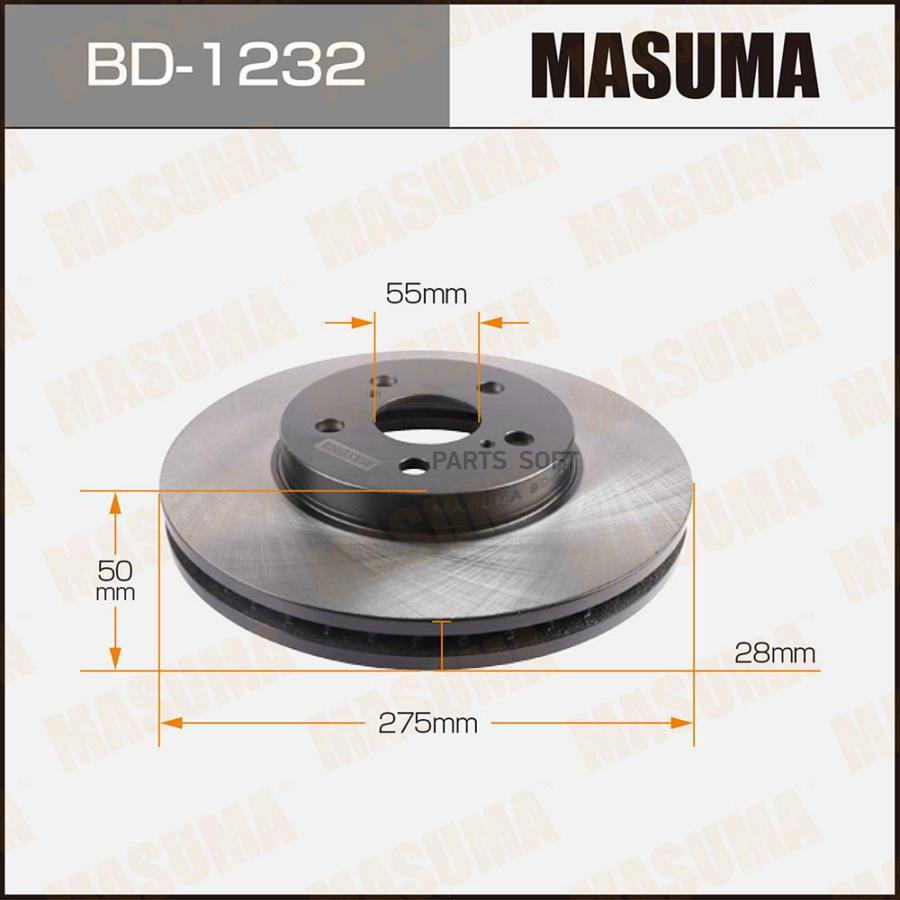 

Диск Тормозной Маsumа Masuma bd1232