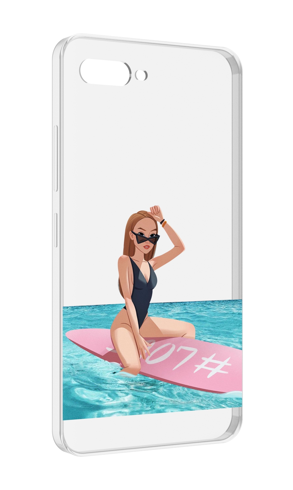 

Чехол MyPads девушка-на-серфе женский для ITEL A25 / ITEL A25 Pro / ITEL A35, Прозрачный, Tocco
