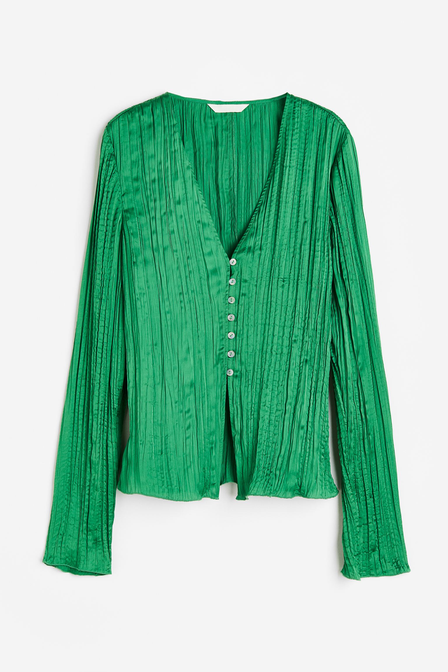 Блуза женская H&M 1153283001 зеленая XS (доставка из-за рубежа)