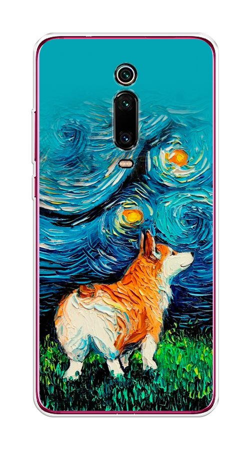 

Чехол на Xiaomi Mi 9T"Корги звёздная ночь", Коричневый;белый;зеленый, 35750-1