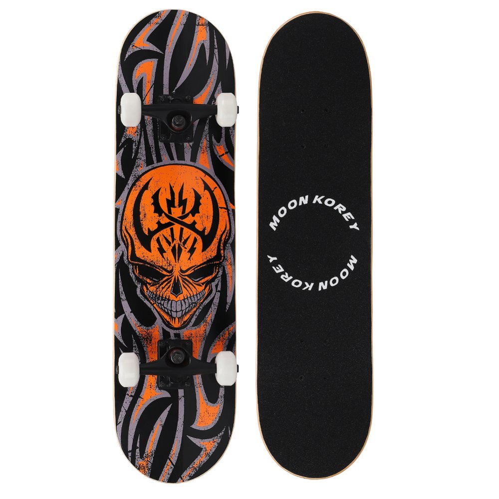 

Детский скейтборд City-Ride 80*20, PU, ABEC-7, дека китайский клен, принт, JB4200107, Черный
