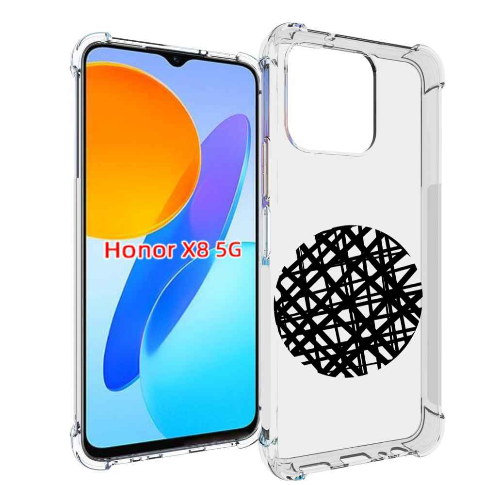 

Чехол MyPads круглая-абстракция для Honor X8 5G, Прозрачный, Tocco