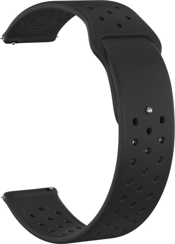 

Ремешок силиконовый GSMIN Sport Edition 20 для Xiaomi Mibro Lite (Черный)