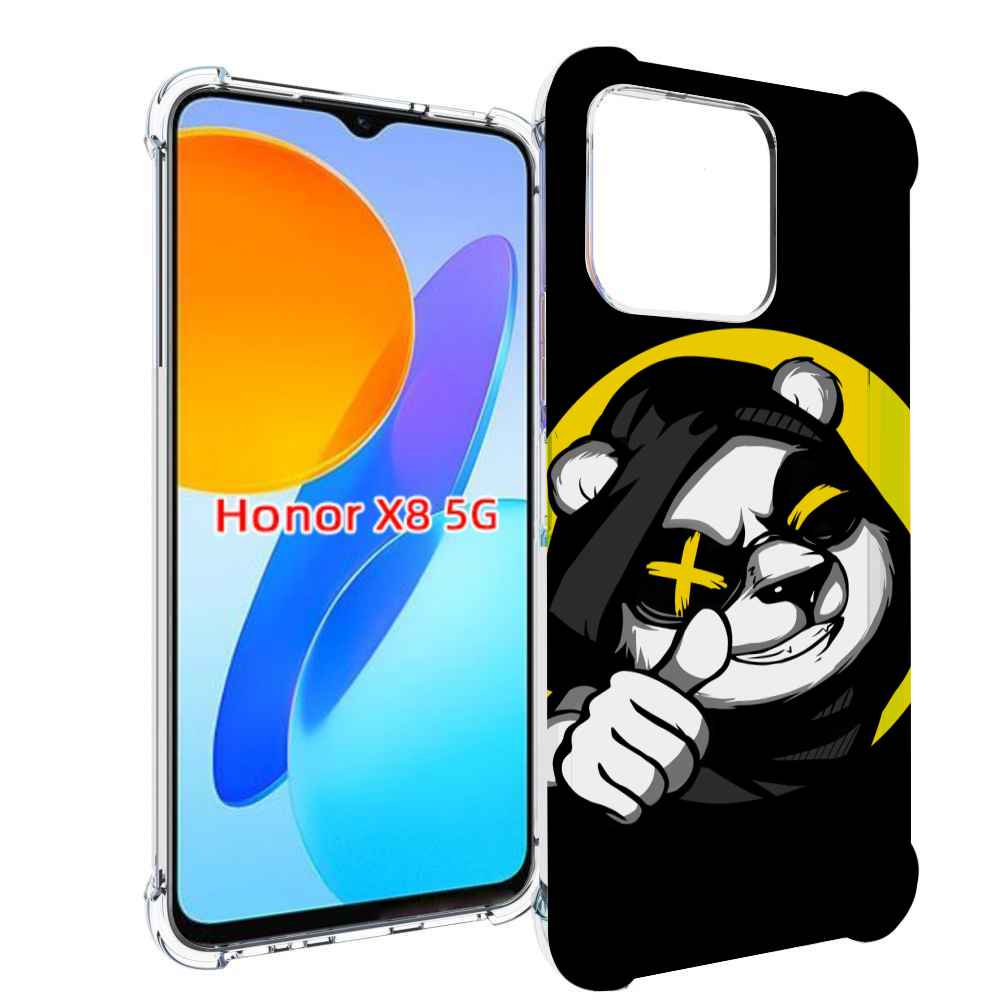 

Чехол MyPads крутая пандочка ок для Honor X8 5G, Прозрачный, Tocco