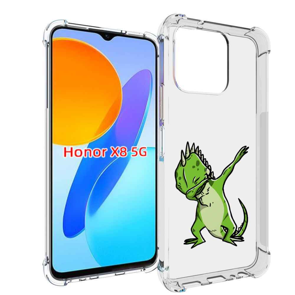 

Чехол MyPads крутая-ящерица для Honor X8 5G, Прозрачный, Tocco
