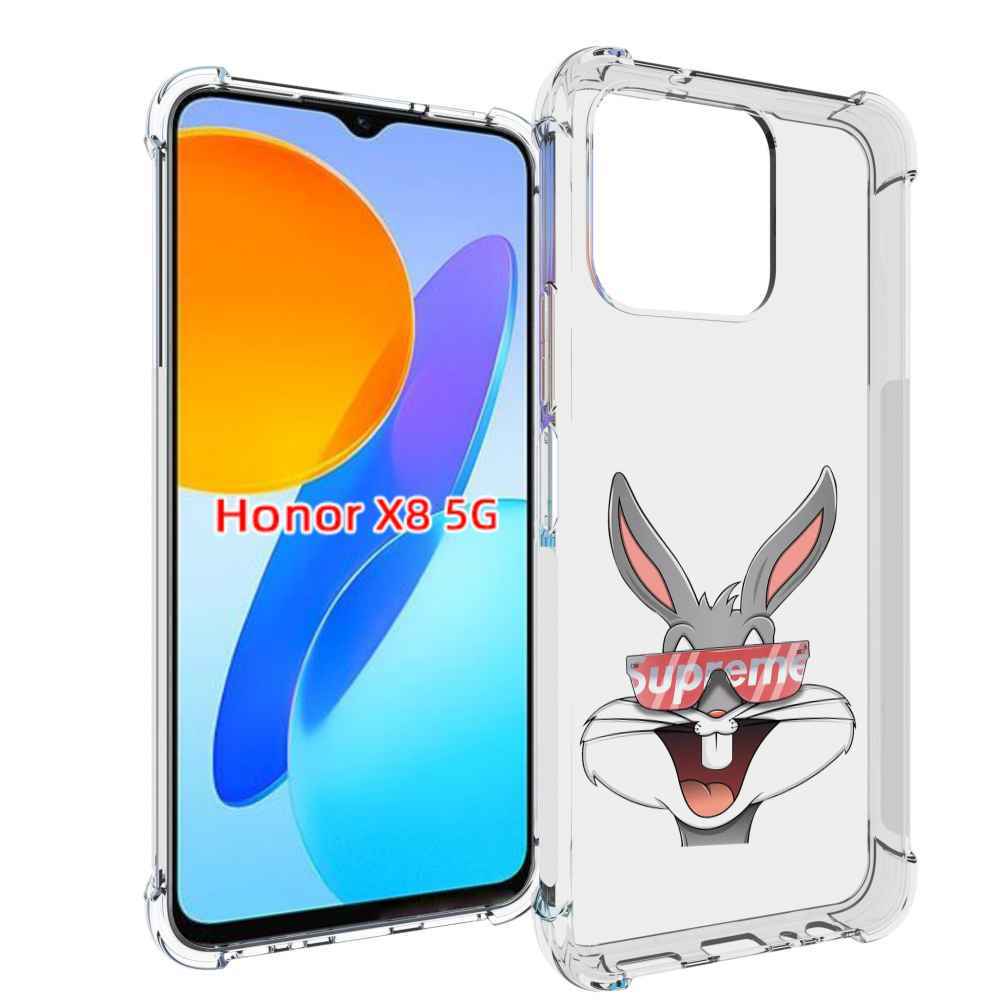 

Чехол MyPads крутой-заяц для Honor X8 5G, Прозрачный, Tocco