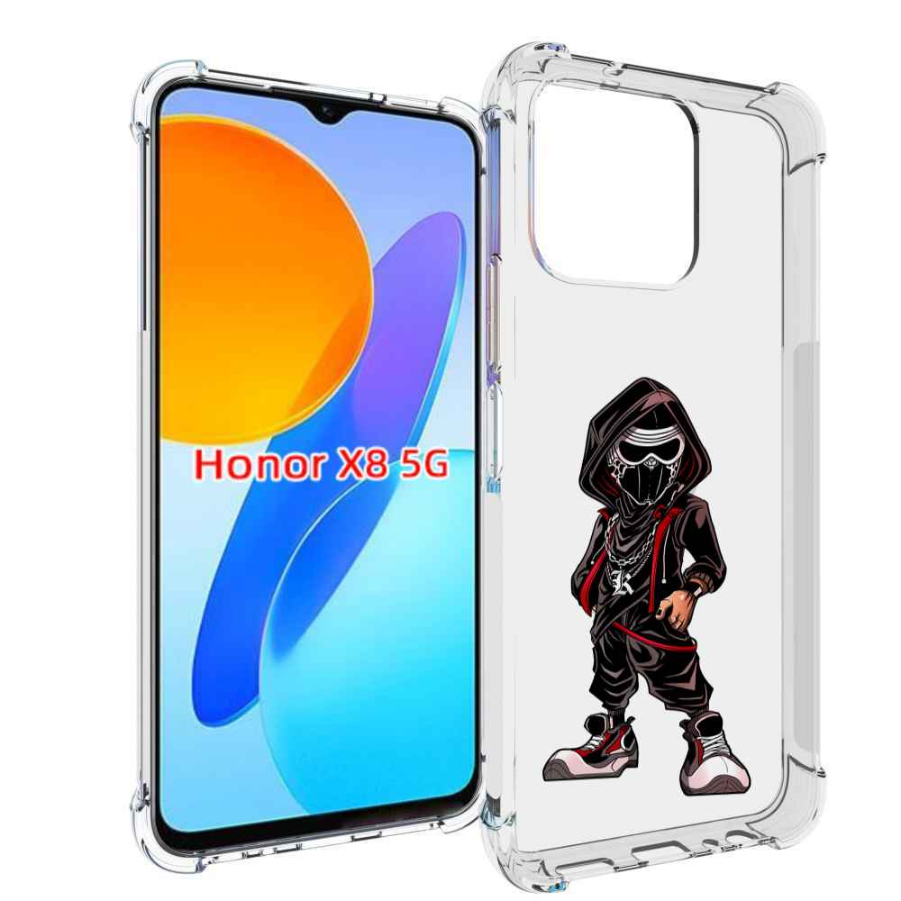 

Чехол MyPads крутой-ниндзя для Honor X8 5G, Прозрачный, Tocco