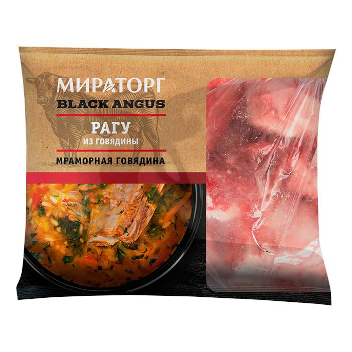 Рагу из мраморной говядины на кости Мираторг Black Angus замороженное