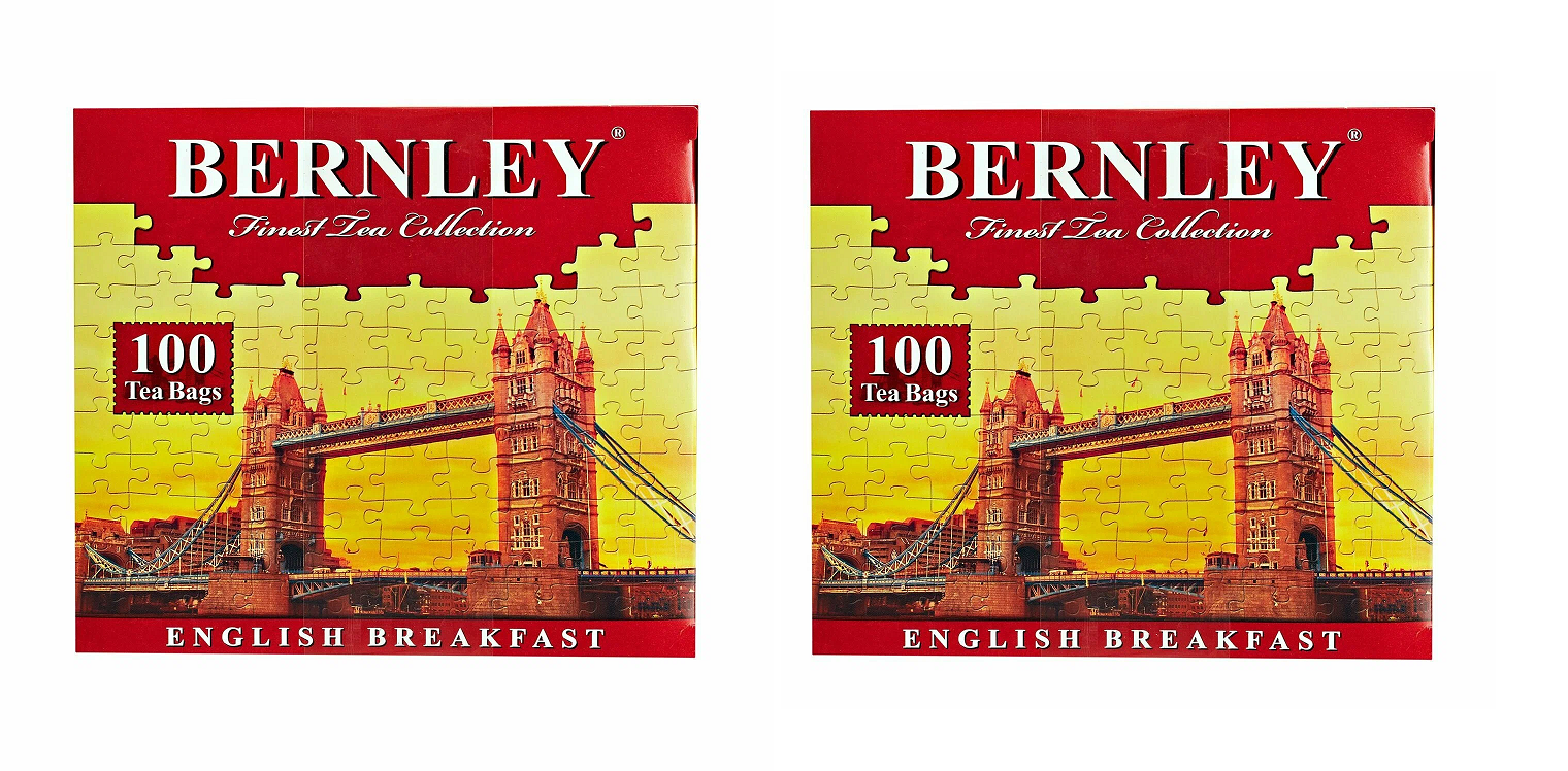 Чай черный Bernley English Breakfast, 100 пак, 2 шт