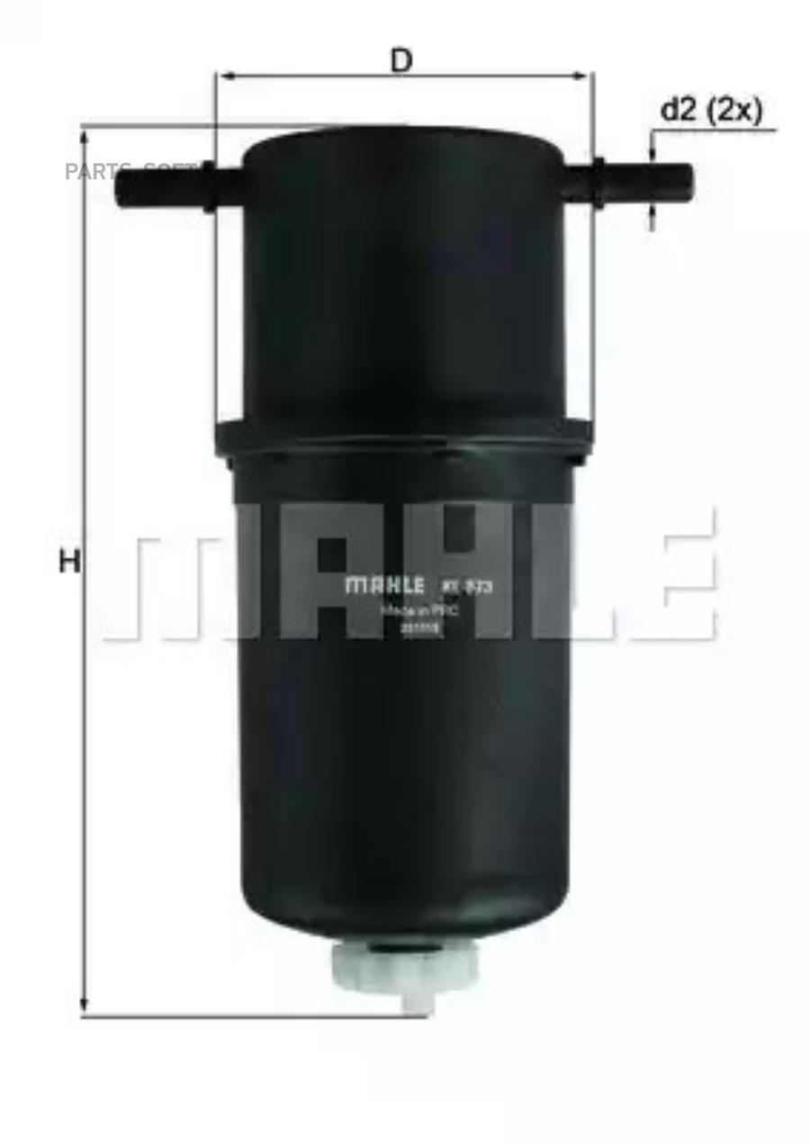 

Фильтр топливный MAHLE KL873, KL873