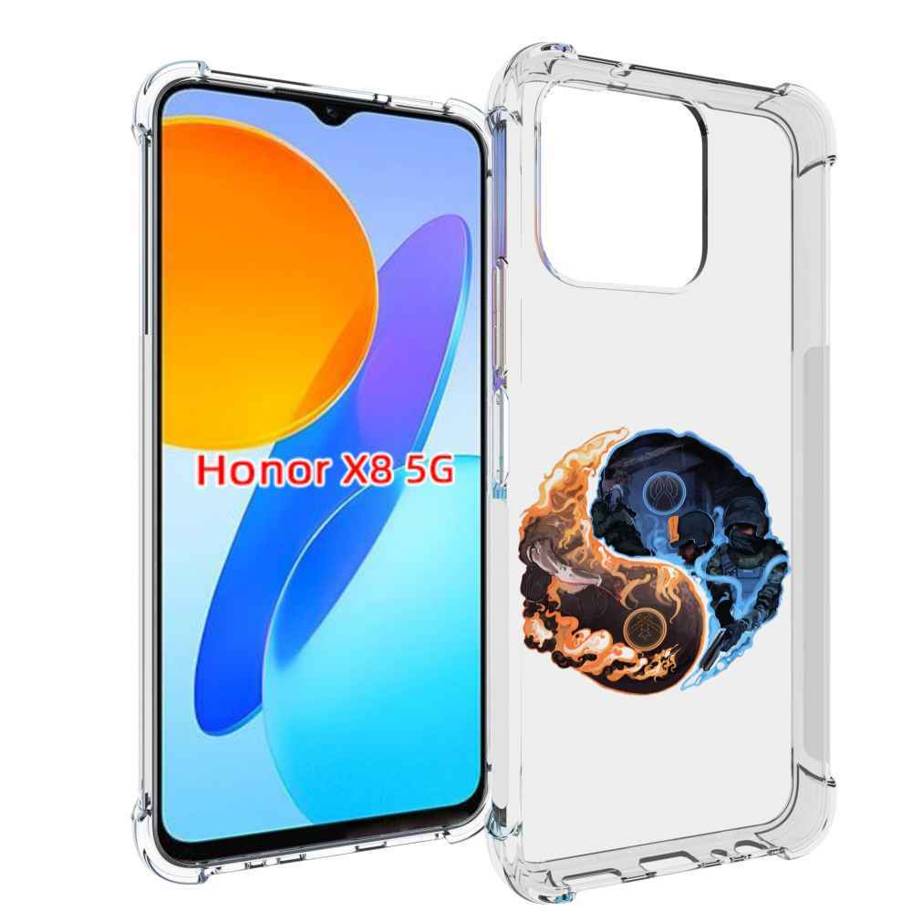 

Чехол MyPads кс-го-инь-янь для Honor X8 5G, Прозрачный, Tocco