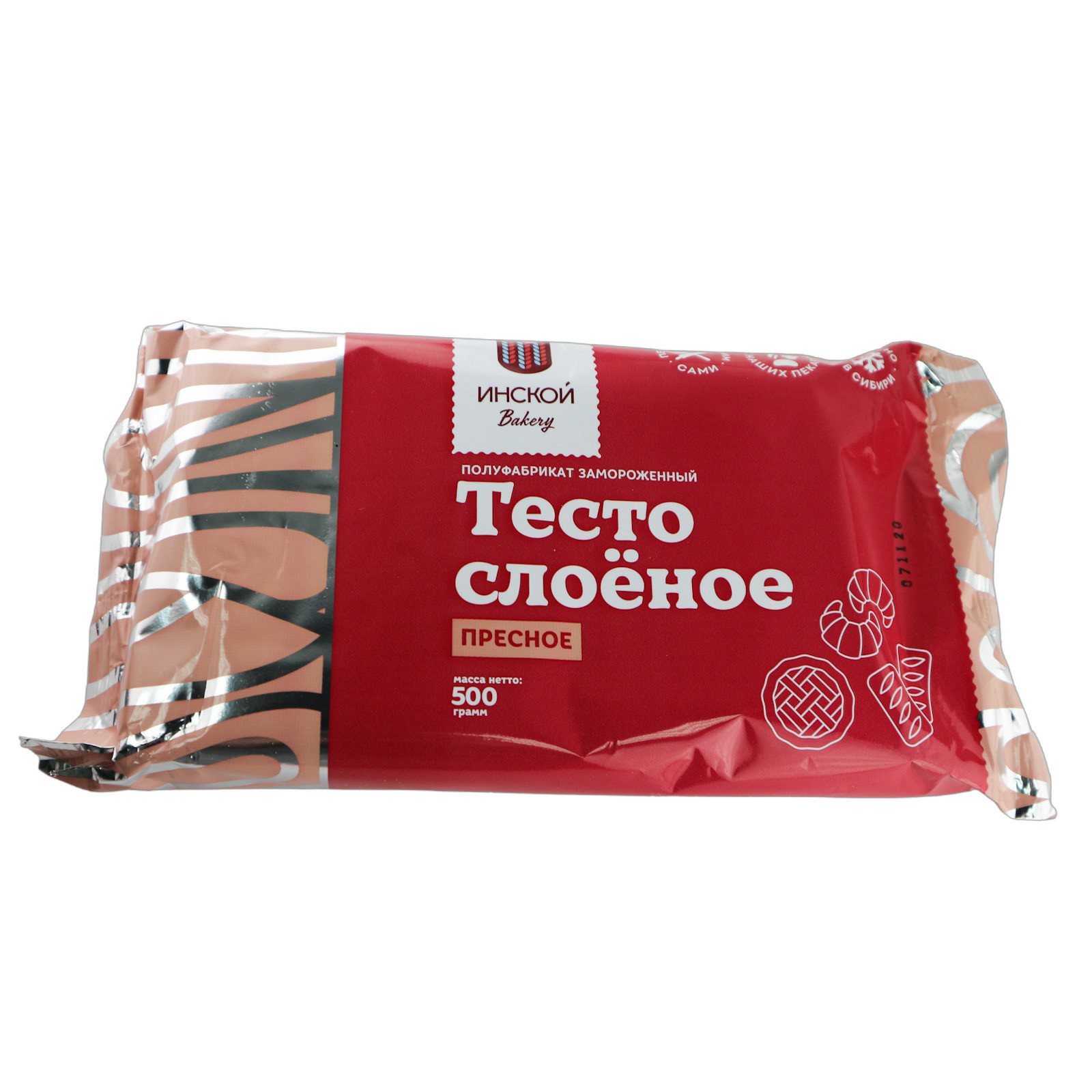 

Тесто Инской слоеное пресное 500 г