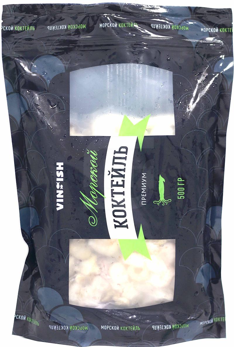 

Морской коктейль из морепродуктов замороженный 500 г