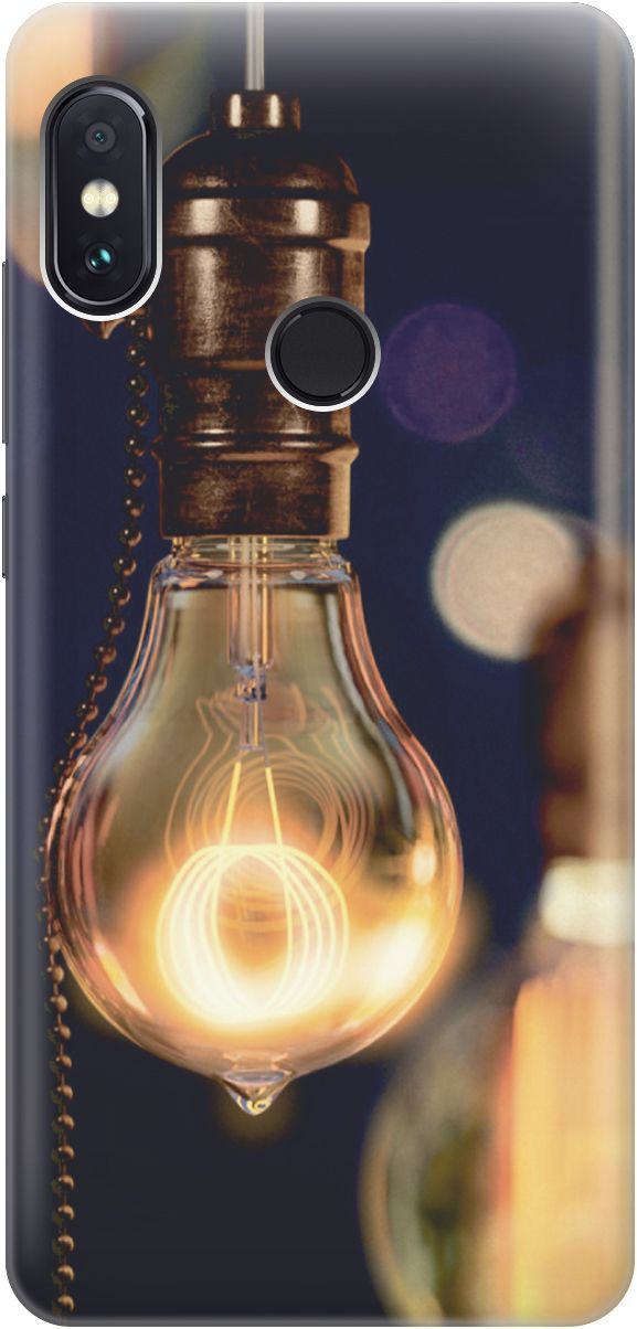 

Чехол на Xiaomi Redmi Note 5 "Ретро-лампа", Желтый;синий, 3570