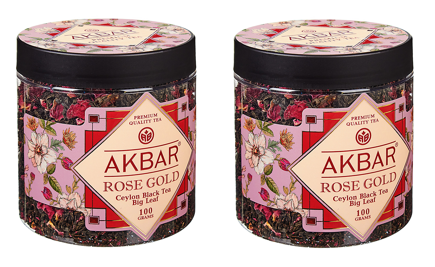 

Чай черный Akbar Rose Gold листовой, 100 г, 2 шт
