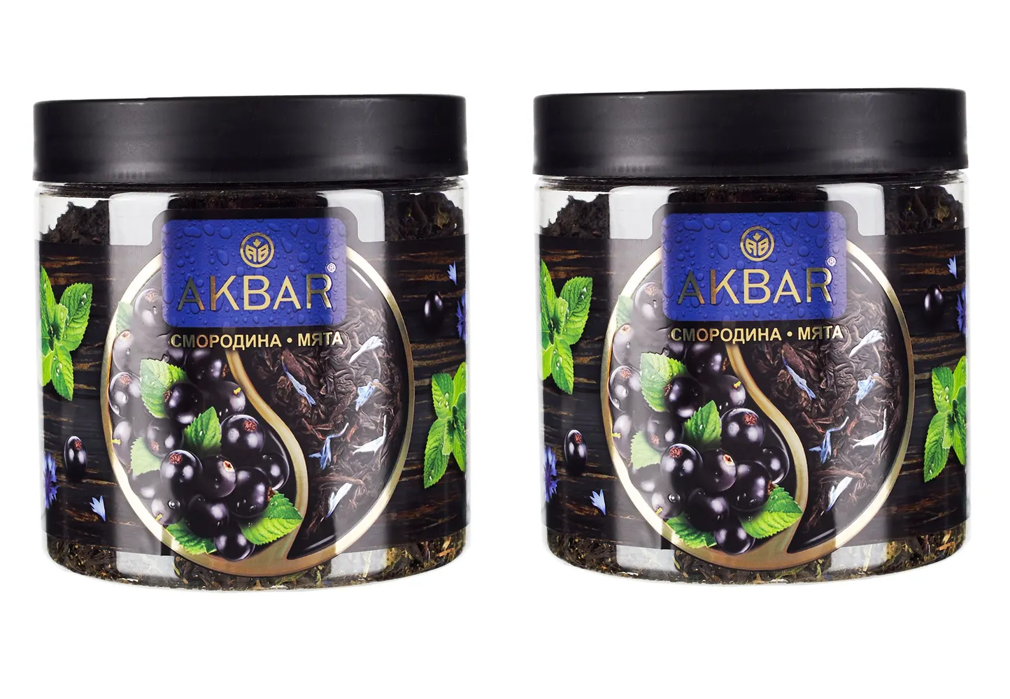 

Чай черный Akbar Смородина и мята, 100 г, 2 шт