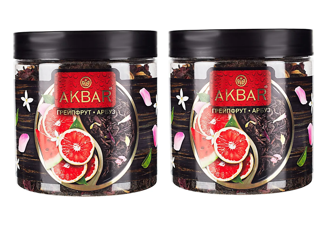

Чай черный Akbar Грейпфрукт и арбуз, 100 г, 2 шт