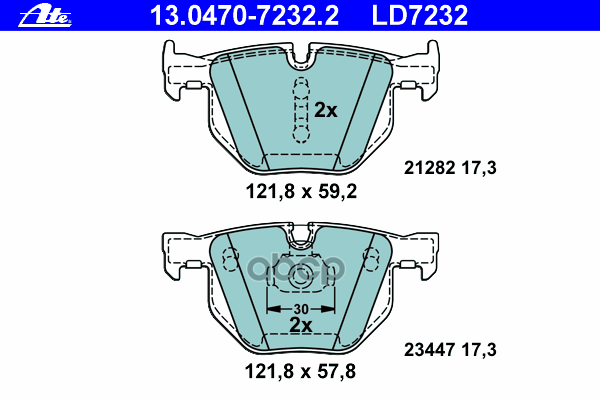 

Колодки тормозные BMW X5 E70 3.0L 2007 (CERAMIC)