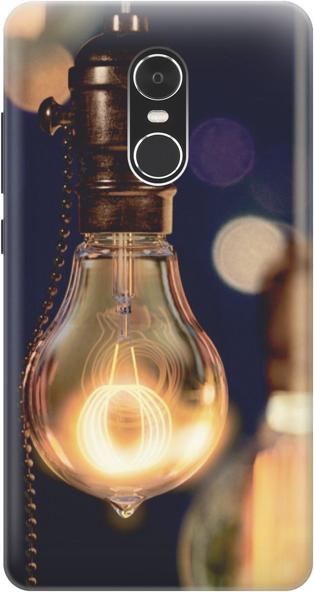 

Чехол на Xiaomi Redmi Note 4 "Ретро-лампа", Желтый;синий, 3786