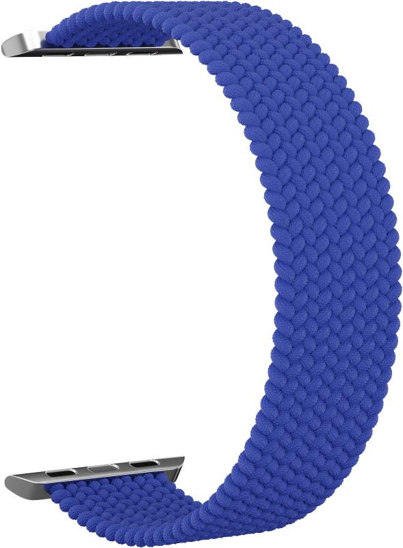 

Ремешок нейлоновый GSMIN Braid для Apple Watch Series 2 38/40 (M) (Синий), Белый