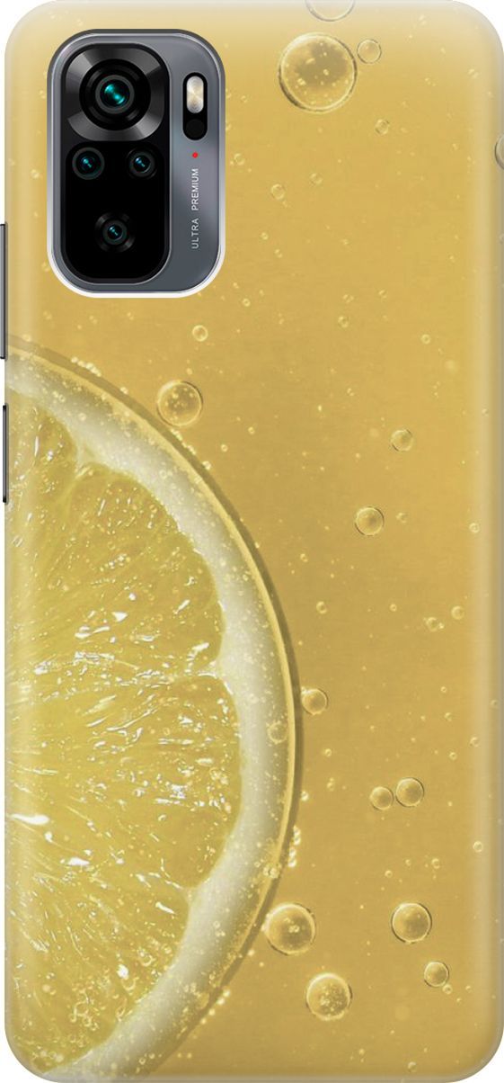 

Чехол на Xiaomi Redmi Note 10 "Лимонад", Белый;желтый, 2931